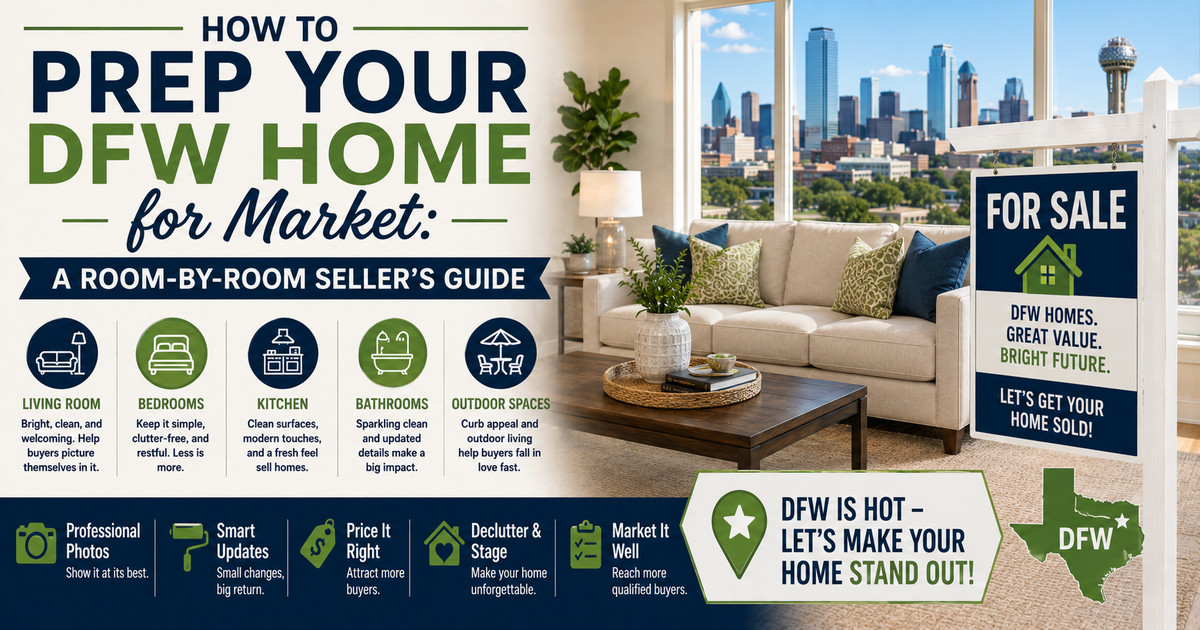 How to Prep Your Fort Worth Home for Market: A Room-by-Room Seller's Guide