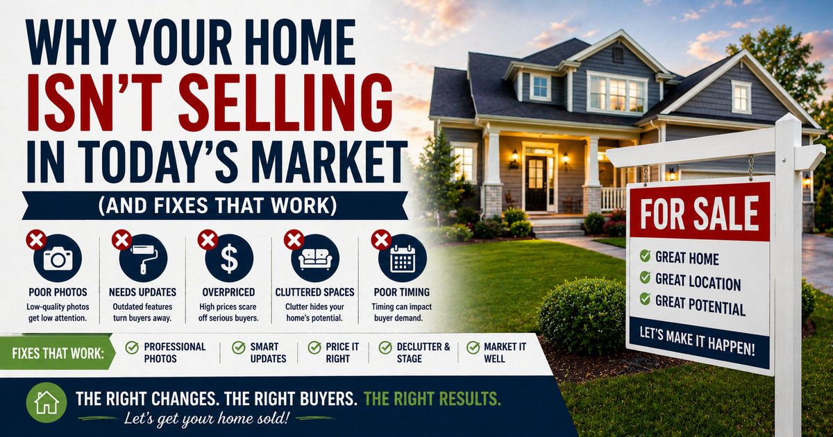 Why Your Home Isn't Selling in Today's Market (And Fixes That Work)